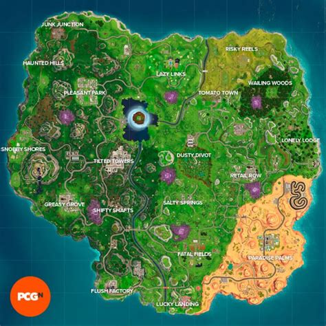 Fortnite Season 6 Map Changes Add A Swirling Vortex And A Haunted