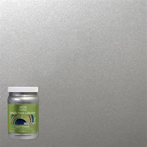 Modern Masters 1 Qt Silver Water Based Satin Metallic Interior Paint