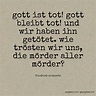 Gott Ist Tot Full Quote : Friedrich Nietzsche Gott Ist Tot T Shirt ...