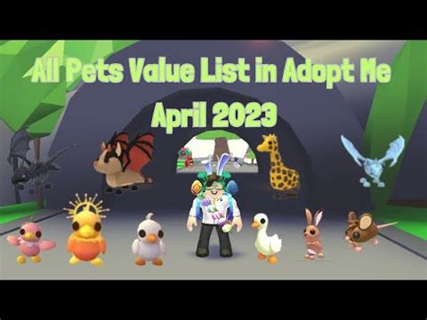All Pets Value List In Adopt Me April 2023 YouTube