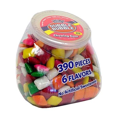 Dubble Bubble Office Pleasures Chicle Chewing Gum 16 Oz Jar