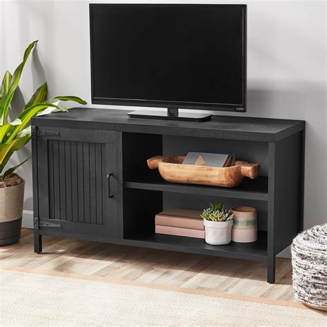 Mainstays Farmhouse Tv Stand For Tvs Up To 50 Black