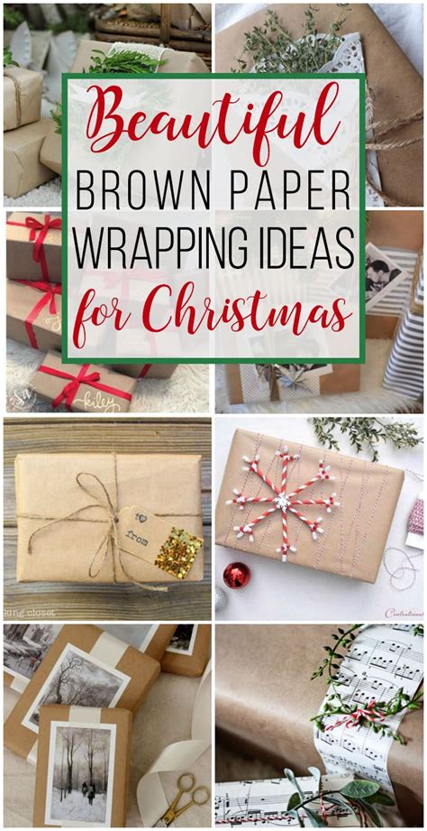 15 Brown Paper Wrapping Ideas For Christmas Unoriginal Mom Craft