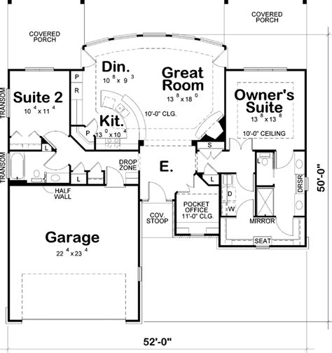 Unique One Story House Plans Monster House Plans