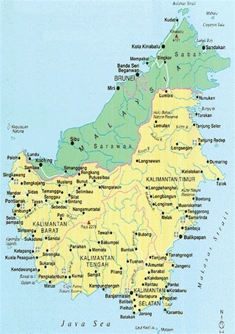 Indonesia Map Kalimantan
