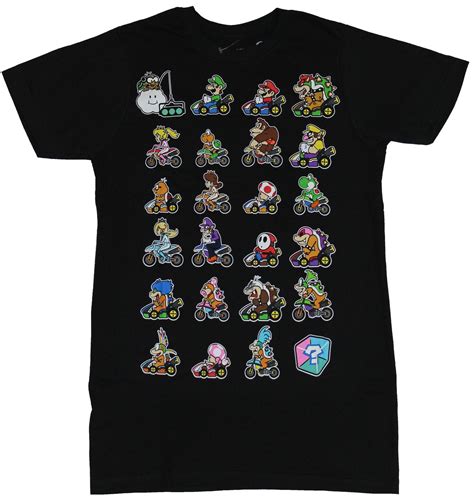 Nintendo Mario Kart Nintendo Mens T Shirt Full Color Collection Of