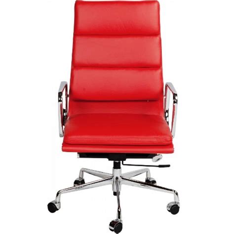 Origin is set to asset base and centre of the world. EA219 Eames Style Office Chair High Back Soft Pad Red Leather
