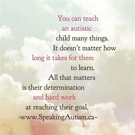 Inspirational Autistic Children Teaching Motivational Words