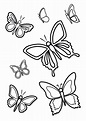Pagine da colorare con disegni di farfalle per bambini, 100 immagini ...