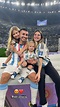 Ángel Correa celebró a pleno con su familia como campeón mundial en Qatar