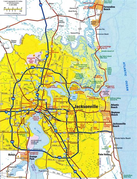 City Map Of Jacksonville Fl Jacksonville City Limits Map