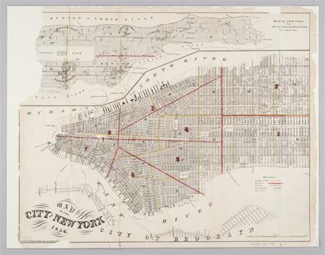 Map Of The City Of New York 1856 Columbia Digital Library Collections