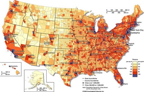 United States Population Map Facts