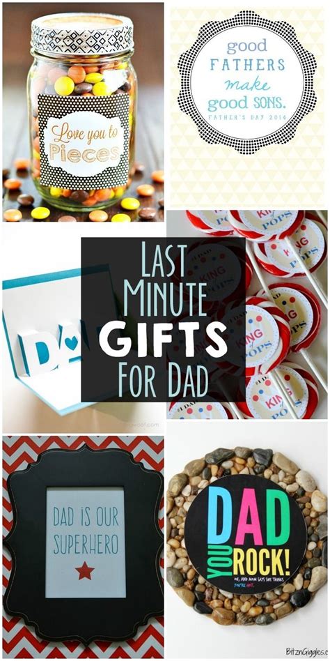 Diy christmas gifts for dad from daughter. Last Minute Gifts for Dad - a collection of easy gifts for ...