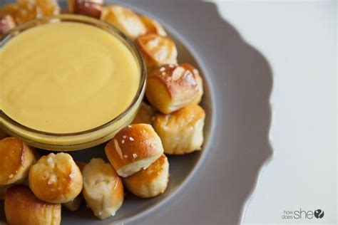 Soft Pretzel Bites With The Best Ever Honey Mustard Dip Howdoesshe