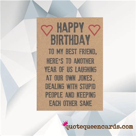 Funny birthday wishes for friends. Happy Birthday BEST FRIEND Funny Birthday Card For Friend