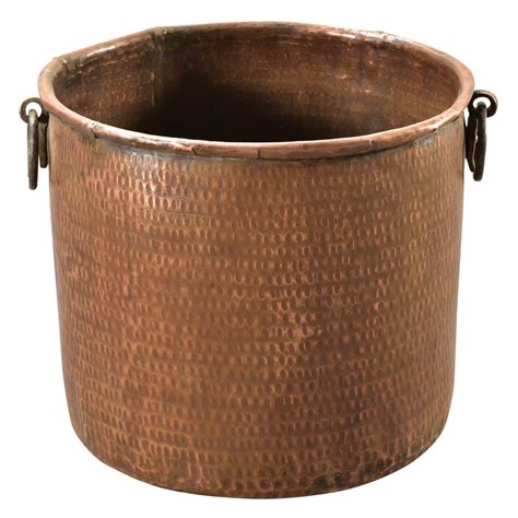 Antique Hammered Copper Pot Hand Hammered Planter