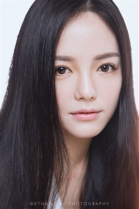 Wallpaper Face Model Long Hair Asian Singer Black Hair Nose