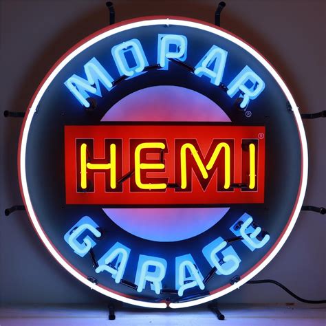 Neonetics Mopar Hemi Garage Neon Sign 24 5mphem California Car Cover Co