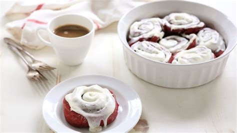 They just taste like heaven! Red Velvet Cake Mix Cinnamon Rolls recipe from Betty Crocker