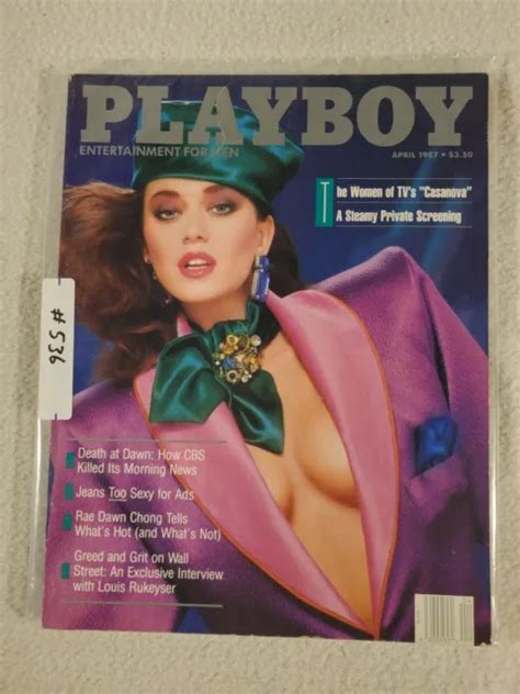 PLAYBOY MAGAZINE APRIL 1987 ANNA CLARK Centerfold WOMEN Of TV S