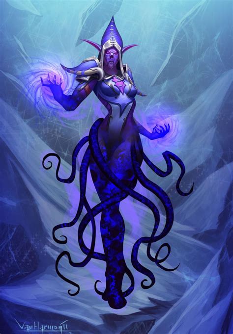 Shadow Priest By Vanharmontt On Deviantart Warcraft Art World Of