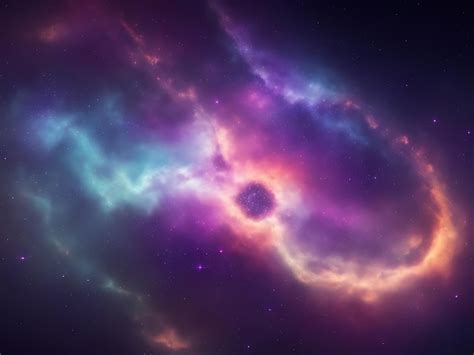 Premium Ai Image Nebula Galaxy Background With Purple Blue Outer