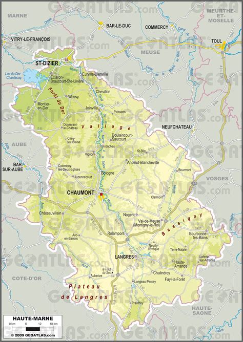 Carte de la Haute Marne Haute Marne carte du département