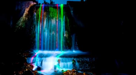 Beautiful Waterfall Night Wallpapers Gallery
