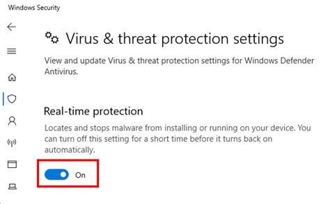 How To Enable Or Disable Windows Security In Windows 10
