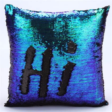 Reversible Sequin Mermaid Pillowcase Magical Color Changing Pillow