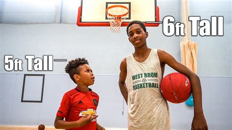 5ft 9in to cm and it will automatically convert. 5ft Tall Kid vs 6ft Tall Big Brother Basketball 1v1 - YouTube