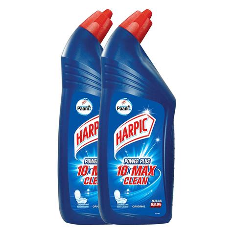 harpic disinfectant toilet cleaner liquid original 1 l pack of 2