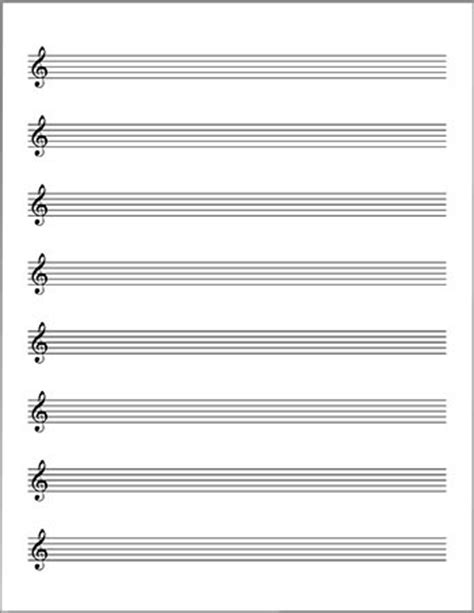 Click on either image above for single page pdf files of these blank sheet music files. Blank Sheet Music | Lead Sheet, Treble Clef