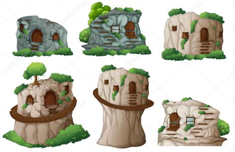 Caves — Stock Vector © Interactimages 53282739