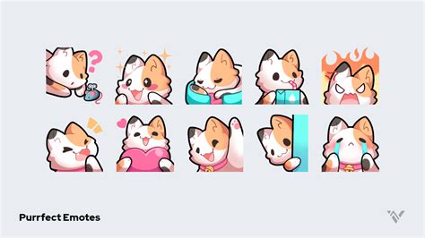 Purrfect Emotes And Badges Twitch Youtube And Facebook Gaming
