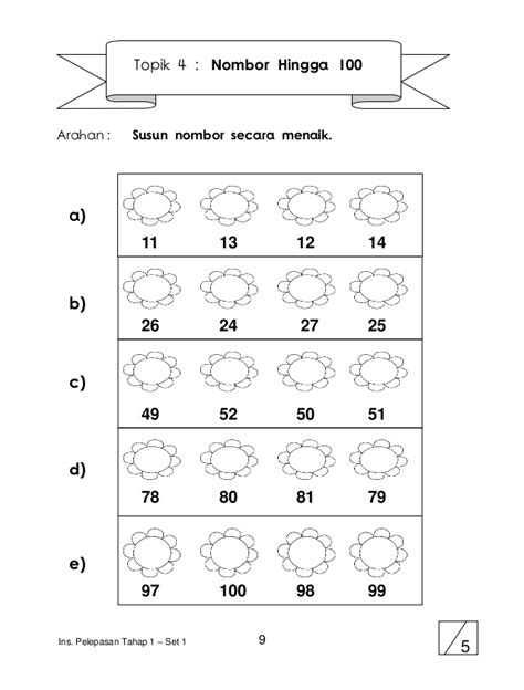 Lembaran Kerja Matematik Prasekolah Nombor 11 20 Saigertw