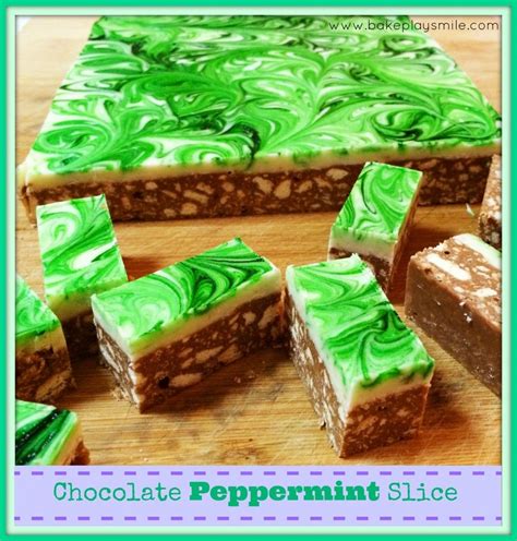Super Easy Chocolate Peppermint Slice Recipe Thermomix Peppermint