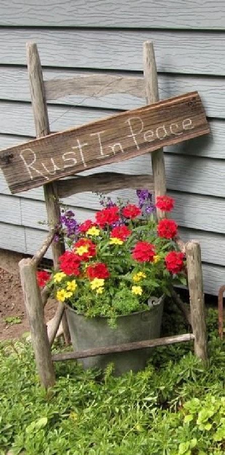 Most Brilliant Garden Junk Repurposed Ideas 37 Moolton Garden Art