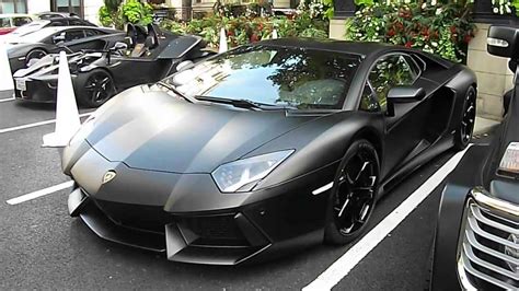 Lamborghini Aventador Lp700 Matte Black Supercar Taken My Parking Lot