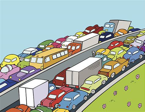 Traffic Jam Clip Art Vector Images And Illustrations Istock