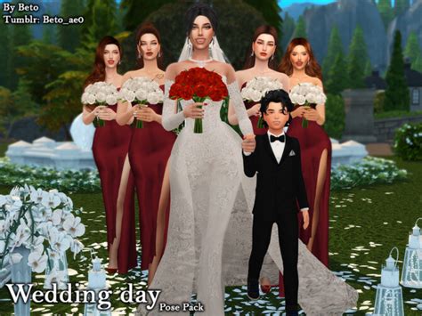 Wedding Day Pose Pack By Betoae0 At Tsr Sims 4 Updates