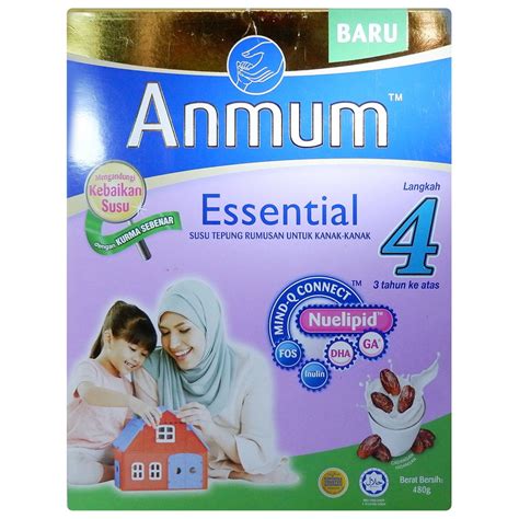 Anmum™ essential dirumus secara saintifik dengan dha, mfgm dan ga®^. Anmum Essential Langkah 4 Susu Tepung Rumusan Untuk Kanak ...