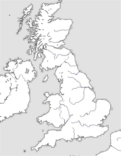 Outline Map Of England And Wales
