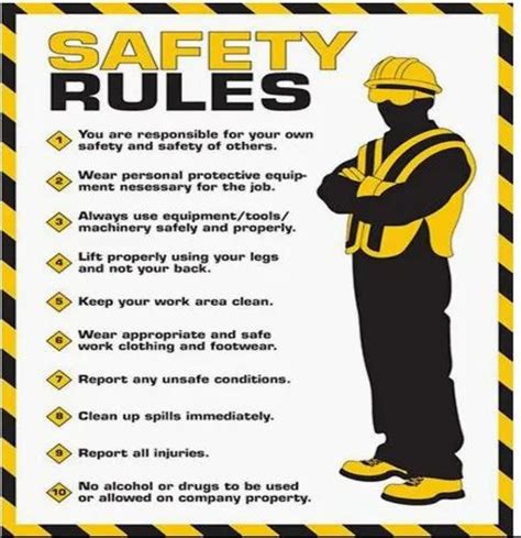 Safety Poster For Industry Blackweddingoutfitmen