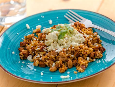 Beans are a good source of vegetarian protein, and cooking dry beans in your instant pot is so easy! Huevos Rancheros with Pinto Beans, Brown Rice and Chicken Sausage