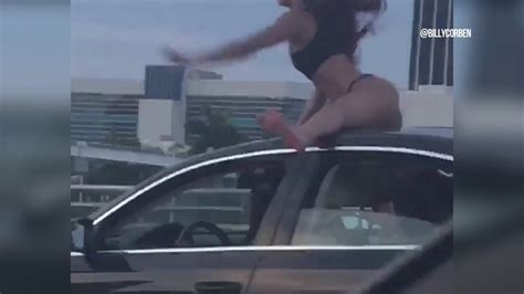 Woman Caught Twerking On Car Speeding Down The Highway Cw39 Houston