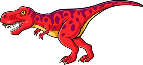 Cartoon Angry Red Dinosaur Roaring 20003557 Vector Art At Vecteezy