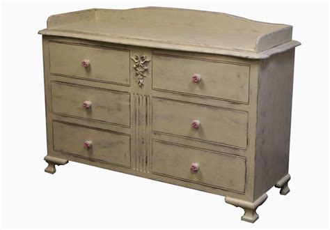 Vintage Extra Long Dresser With Changer By Country Cottage