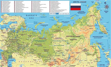 Big Map Of Russia Mapsof Net